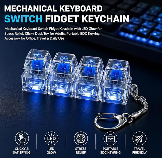 4 key keychain | fidget toy