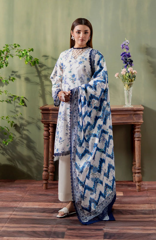 Mausummery Spring Summer Volume 6 Gul-e-Nasrin 3 Piece Unstitched Lawn Suit For Women