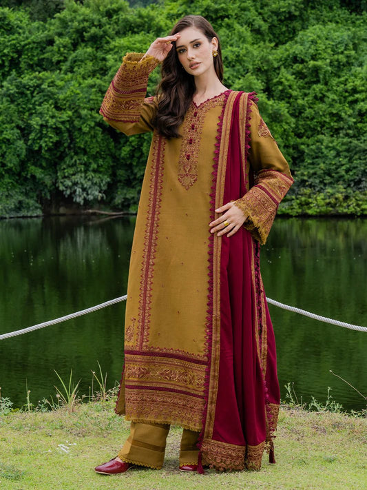 Faiza Faisal Azira Premium Embroidered Luxury Lawn 3 Piece Suit – AK-3275